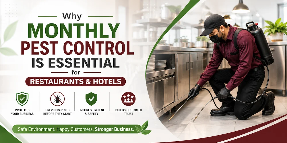 Monthly Pest Control Is Essential for Restaurants & Hotels