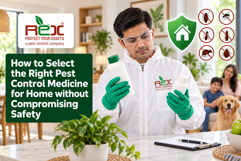 How to Select the Right Pest Control Medicine for Home without Compromising Safety